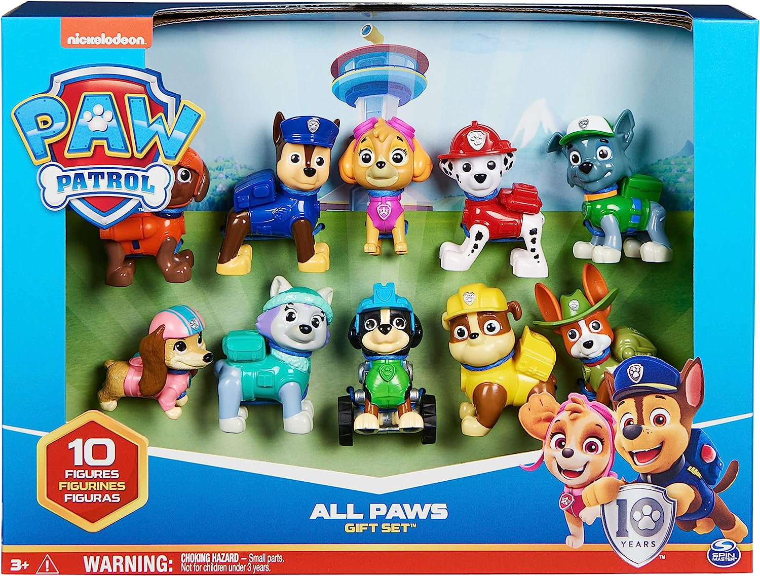 Paw Patrol Personaggi Trasformabili Set Completo 6pz Scatola Regalo Action  Pups Gift set 6038448 Spin Master 3a+