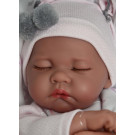 Antonio Juan Látková bábika bábätko Luna, 40cm spiaca na vankúšiku