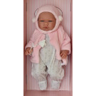 Asivil Realistické bábätko dievčatko María, 43cm plyšová bunda