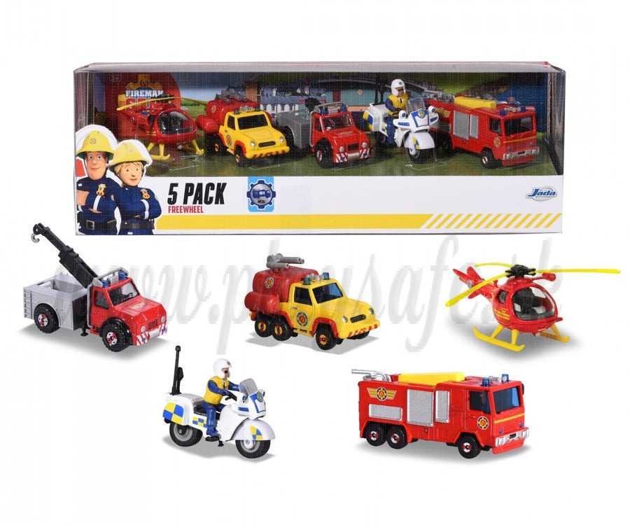 Jada Fireman Sam 5 Vehicle Set