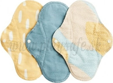 Imse Vimse Cloth Menstrual Pads Regular, 3 pieces Blue Sprinkle