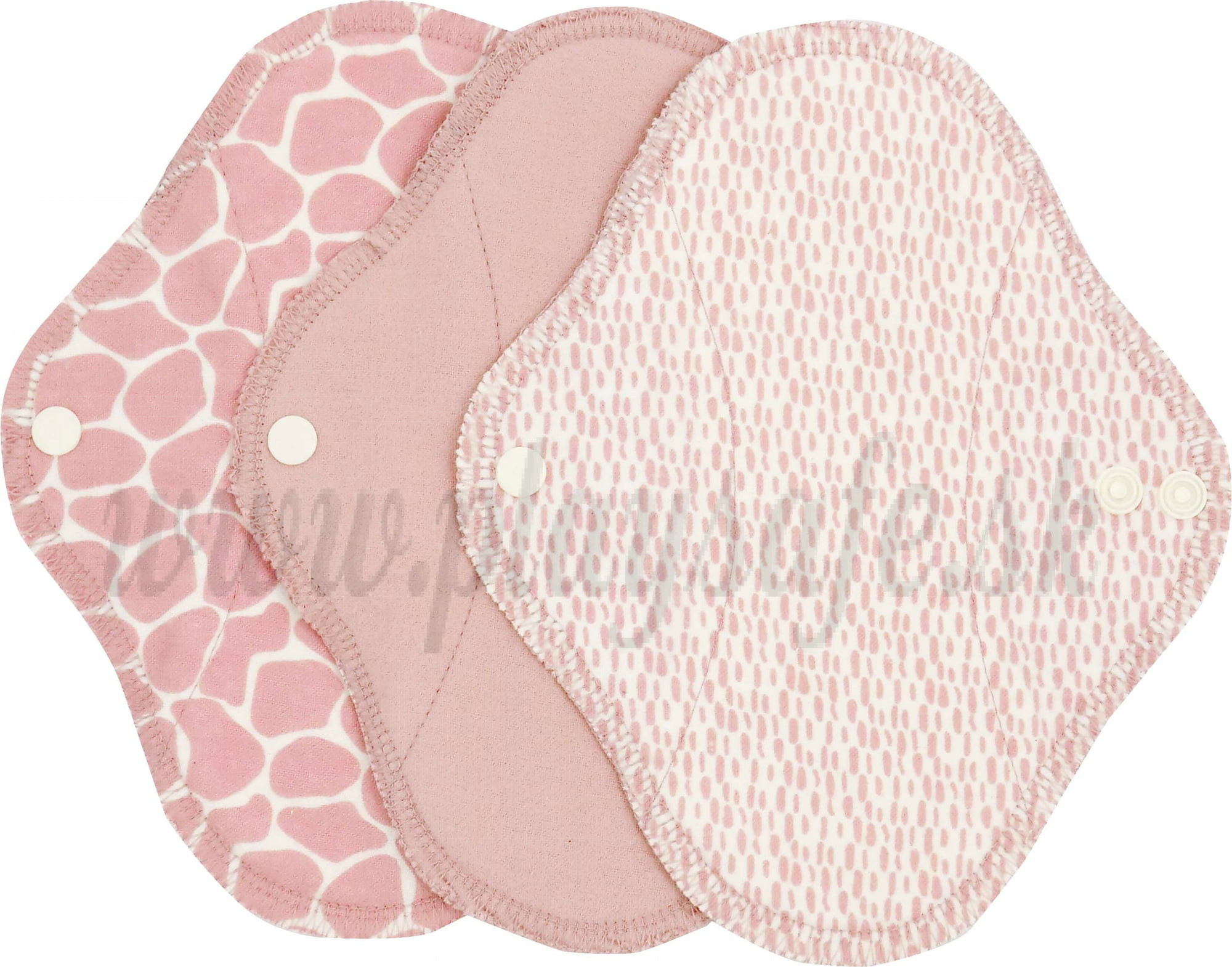 Imse Vimse Cloth Menstrual Pads Panty Liners, 3 pieces Blossom