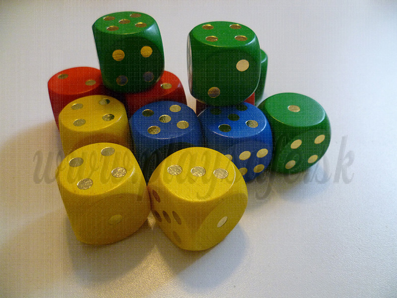 DETOA Wooden dices 25mm, 1pc