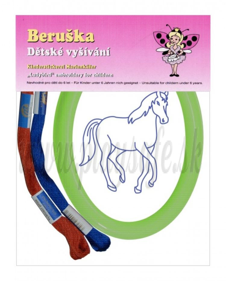 Beruska Kids' Embroidery Set Oval Horse