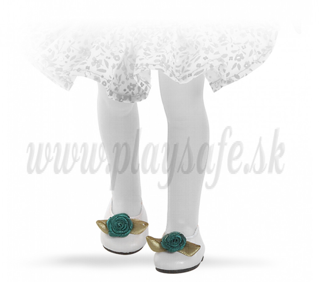 Paola Reina Las Amigas Ballerina white with green flower