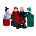 Noe Hand Puppets Set Little Red Riding Hood, 6 pieces