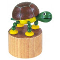 DETOA Wooden Push Up Toy Tortoise