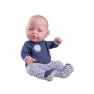 Paola Reina Bebito Baby Doll Boy, 45cm blue stripes