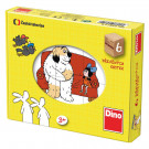 Dino Wooden Picture Blocks Czech Bedtime stories, 6 cubes