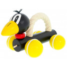 Greenkid Wooden Pushing Toy with Rope Raven Barry