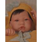 Antonio Juan Baby Doll Boy, 42cm on yellow blanket