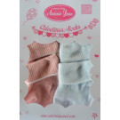 Antonio Juan Baby doll socks 40-42cm blue & dusty pink