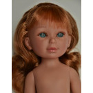 Vestida de Azul Paulina Doll Naked, 33cm red with fringe