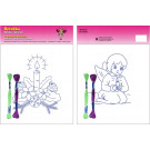 Beruska Kids' Embroidery Set Middle Angel & Candle