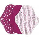Imse Vimse Cloth Menstrual Pads Panty Liners, 3 pieces Sangria