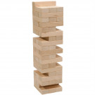 MIK Wooden Tumbling Jenga Tower Mikado Game Natural