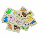 DETOA Wooden Children Memo Animals, 24 pieces