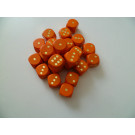 DETOA Wooden dice 16mm orange, 1pc