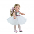 Paola Reina Soy tu Dress Emma white ballerina, 42cm